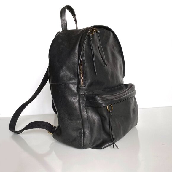 Madewell Lorimer Black Italian Leather Full Size Large 14\